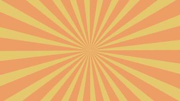 retro background with rays, sunburst pattern yellow, white background animation. Stripes sunburst rotating motion video