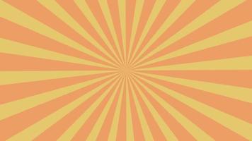 retro background with rays, sunburst pattern yellow, white background animation. Stripes sunburst rotating motion video