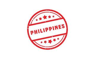 PHILIPPINES stamp rubber with grunge style on white background vector