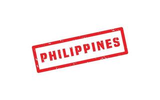 PHILIPPINES stamp rubber with grunge style on white background vector