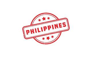 PHILIPPINES stamp rubber with grunge style on white background vector