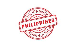 PHILIPPINES stamp rubber with grunge style on white background vector