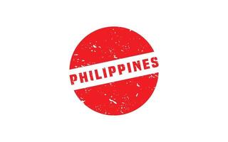 PHILIPPINES stamp rubber with grunge style on white background vector