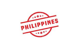 PHILIPPINES stamp rubber with grunge style on white background vector