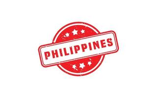 PHILIPPINES stamp rubber with grunge style on white background vector