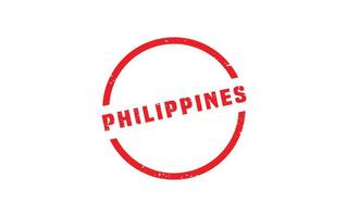 PHILIPPINES stamp rubber with grunge style on white background vector