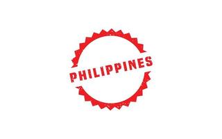 PHILIPPINES stamp rubber with grunge style on white background vector