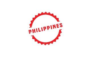 PHILIPPINES stamp rubber with grunge style on white background vector