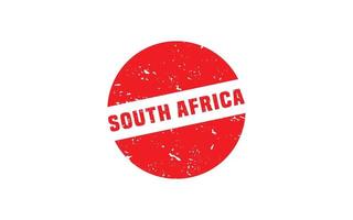 SOUTH AFRICA stamp rubber with grunge style on white background vector