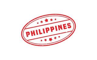 PHILIPPINES stamp rubber with grunge style on white background vector