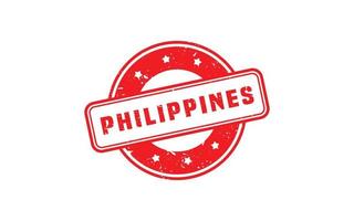 PHILIPPINES stamp rubber with grunge style on white background vector