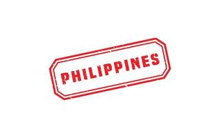 PHILIPPINES stamp rubber with grunge style on white background vector