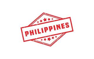 PHILIPPINES stamp rubber with grunge style on white background vector