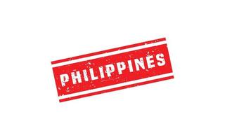 PHILIPPINES stamp rubber with grunge style on white background vector