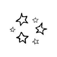 Set of stars of different sizes vector