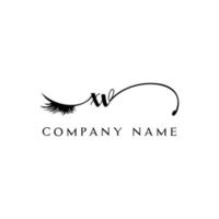 initial XV logo handwriting beauty salon fashion modern luxury letter vector