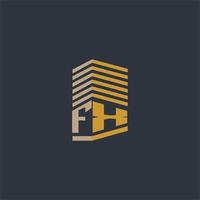 FX initial monogram real estate logo ideas vector