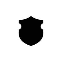 Shield simple flat icon vector illustration