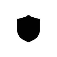 Shield simple flat icon vector illustration