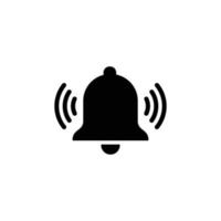 Bell simple flat icon vector illustration. Alarm icon vector illustration. Ringing bell icon vector