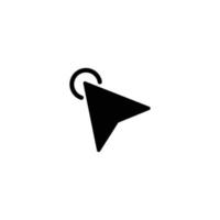 Cursor simple flat icon vector illustration