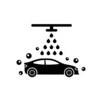 Car wash simple flat icon vector illustration