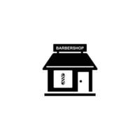 Barbershop simple flat icon vector