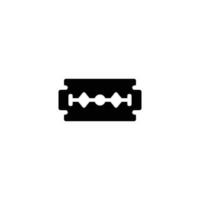 Razor blade simple flat icon vector