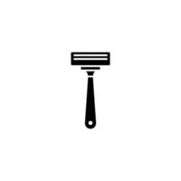 Barber safety razor simple flat icon vector