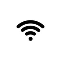 ilustración de vector de icono plano simple wifi