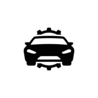 Car repair simple flat icon vector illustration. Car service icon