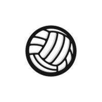 Ilustración de vector de icono plano simple de voleibol