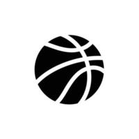 Basketball simple flat icon vector illustration