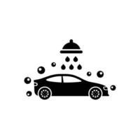 Car wash simple flat icon vector illustration