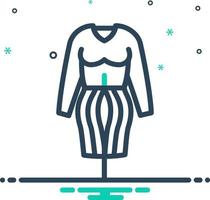 icono de mezcla para la moda vector