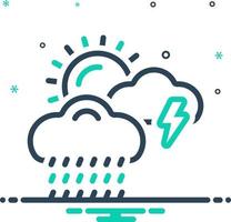 mix icon for weather vector