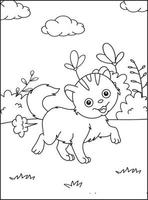 Cute Farting Animals Coloring pages vector