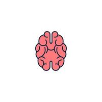 brain logo design, brain lamp vector