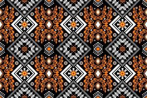 Geometric ethnic oriental traditional art pattern.Figure tribal embroidery style.Design for ethnic background,wallpaper,clothing,wrapping,fabric,element,sarong,vector illustration vector