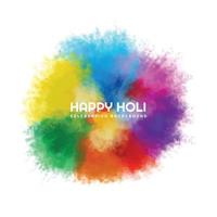 feliz holi festival de primavera indio de fondo de colores vector