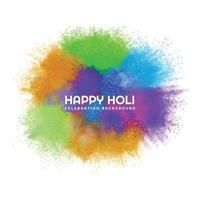 Happy holi indian spring festival of colors background vector