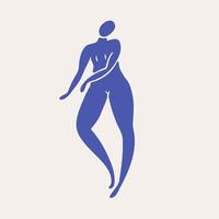 Silhouettes of dancing women. vector