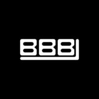 diseño creativo del logotipo de la letra bbb con gráfico vectorial, logotipo simple y moderno de bbb. vector