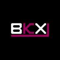 BKX letter logo creative design with vector graphic, BKX simple and modern logo.