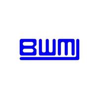Diseño creativo del logotipo de la letra bwm con gráfico vectorial, logotipo simple y moderno de bwm. vector