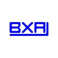 Diseño creativo del logotipo de la letra bxa con gráfico vectorial, logotipo simple y moderno de bxa. vector