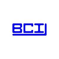 BCI letter logo creative design with vector graphic, BCI simple and modern logo.