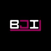 diseño creativo del logotipo de la letra bji con gráfico vectorial, logotipo simple y moderno de bji. vector