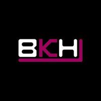 BKH letter logo creative design with vector graphic, BKH simple and modern logo.
