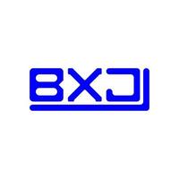 Diseño creativo del logotipo de la letra bxj con gráfico vectorial, logotipo bxj simple y moderno. vector